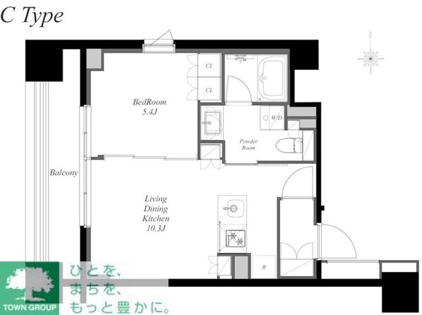 MINAMIAZABU NORTHの物件間取画像